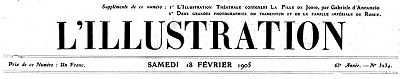 L'Illustration, No. 3234, 18 Février 1905 L'Illustration, No. 3234, 18 Février 1905