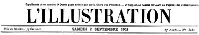 L'Illustration, No. 3262, 2 Septembre 1905 L'Illustration, No. 3262, 2 Septembre 1905