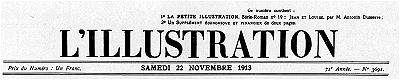 L'Illustration, No. 3691, 22 Novembre 1913 L'Illustration, No. 3691, 22 Novembre 1913