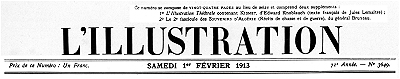 L'Illustration, No. 3649, 1 Février 1913 L'Illustration, No. 3649, 1 Février 1913