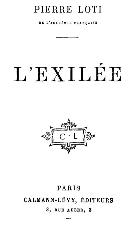 L'exilée L'exilée