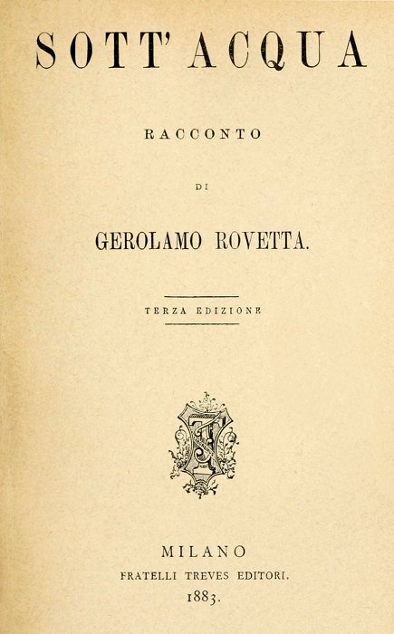 Sott'acqua: racconto Sott'acqua: racconto