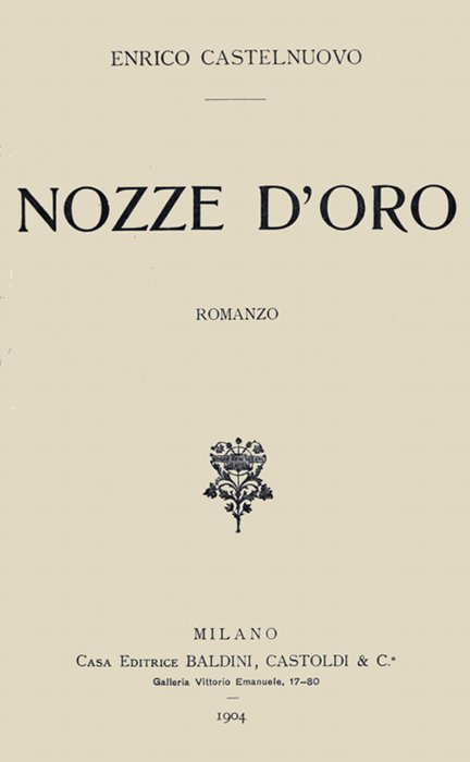 Nozze d'oro: romanzo