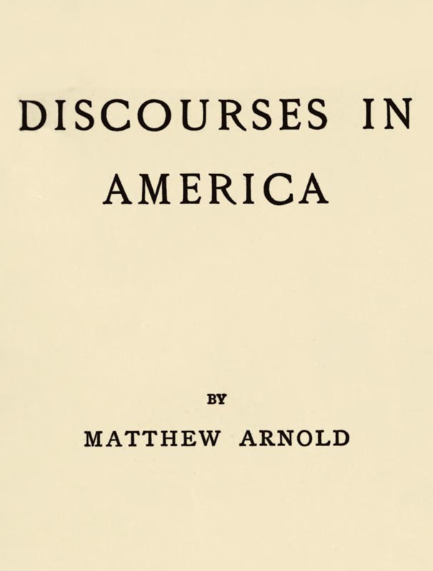 Discourses in America Discourses in America