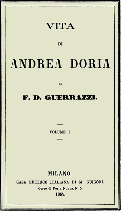 Vita di Andrea Doria, Volume I