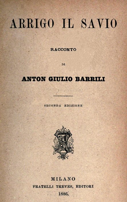 Arrigo il savio Arrigo il savio
