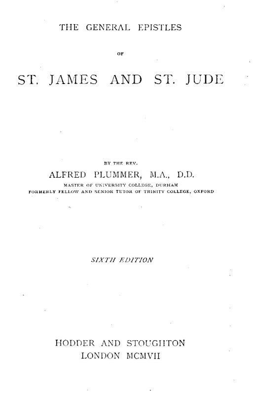 The Expositor's Bible: The General Epistles of St. James and St. Jude The Expositor's Bible: The General Epistles of St. James and St. Jude