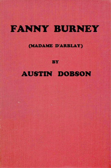 Fanny Burney (Madame D'Arblay) Fanny Burney (Madame D'Arblay)