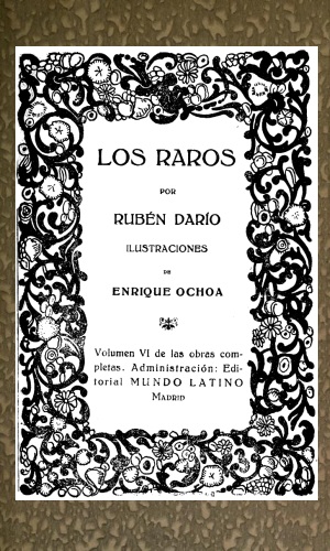 Los Raros Obras Completas Vol. VI Los Raros Obras Completas Vol. VI