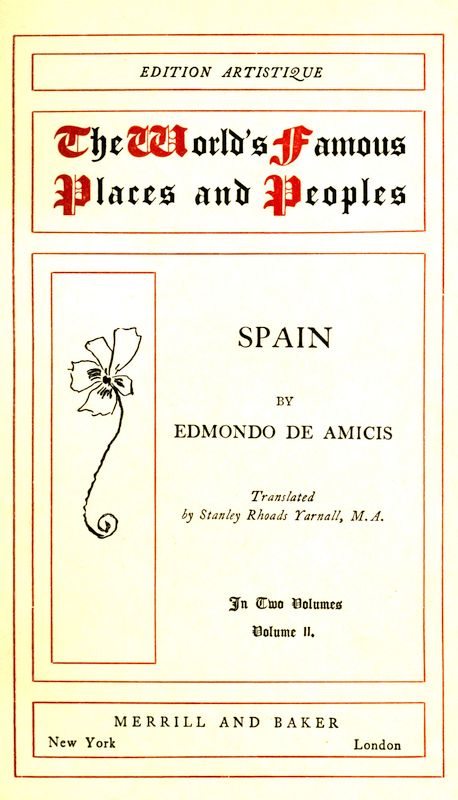 Spain, v. 2 (of 2) Spain, v. 2 (of 2)
