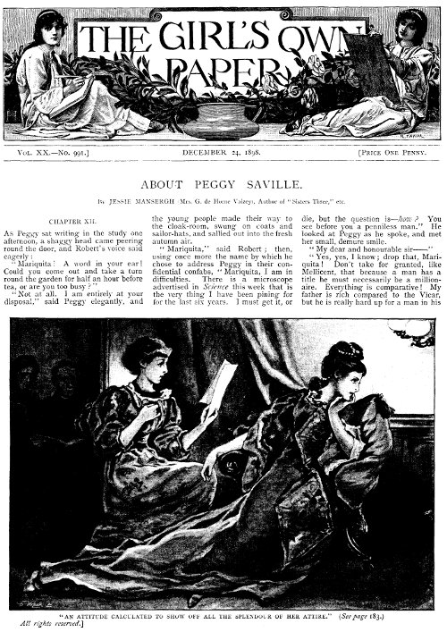 The Girl's Own Paper, Vol. XX, No. 991, December 24, 1898 The Girl's Own Paper, Vol. XX, No. 991, December 24, 1898