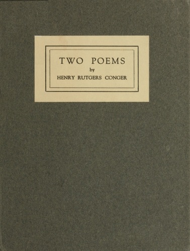 Two Poems: Class Day Poem; The Purple Hills Two Poems: Class Day Poem; The Purple Hills
