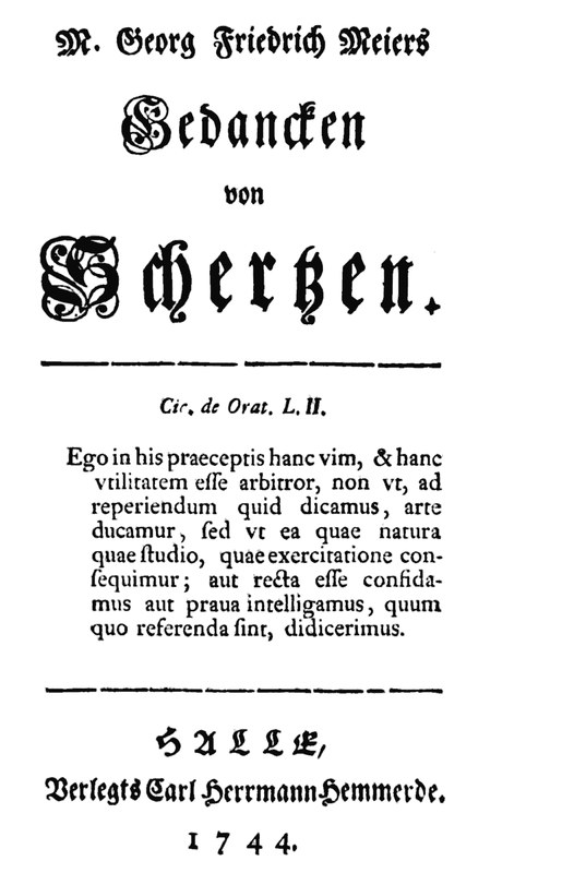Gedancken von Schertzen Gedancken von Schertzen