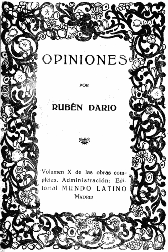 Opiniones
Obras Completas Vol. X