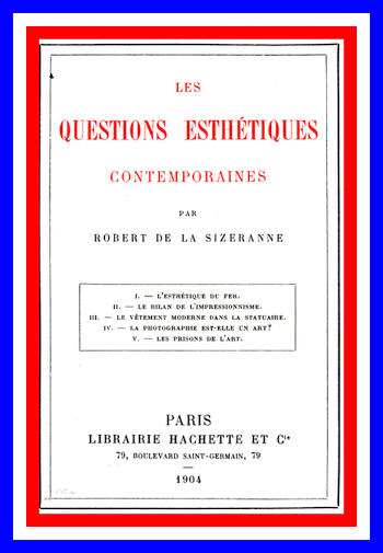 Les questions esthétiques contemporaines