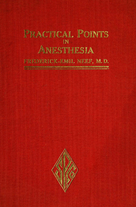 Practical Points in Anesthesia