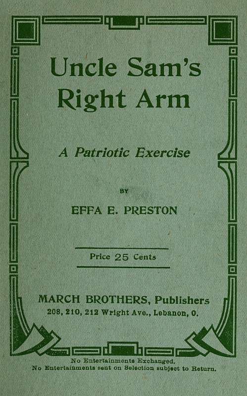 Uncle Sam's Right Arm: A Patriotic Exercise Uncle Sam's Right Arm: A Patriotic Exercise