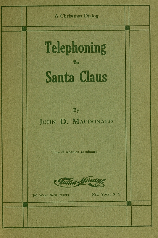 Telephoning to Santa Claus