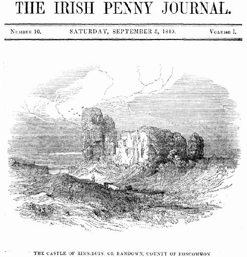 The Irish Penny Journal, Vol. 1 No. 10, September 5, 1840 The Irish Penny Journal, Vol. 1 No. 10, September 5, 1840