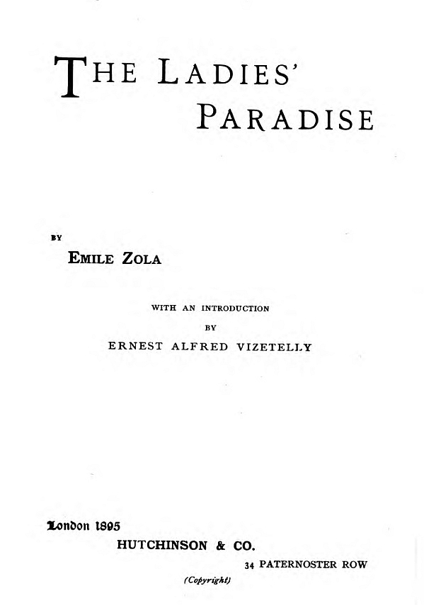 The Ladies' Paradise The Ladies' Paradise