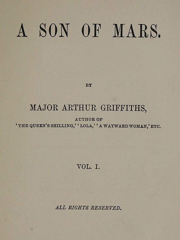 A Son of Mars, volume 1 A Son of Mars, volume 1