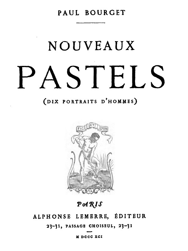 Nouveaux Pastels (Dix portraits d'hommes) Nouveaux Pastels (Dix portraits d'hommes)