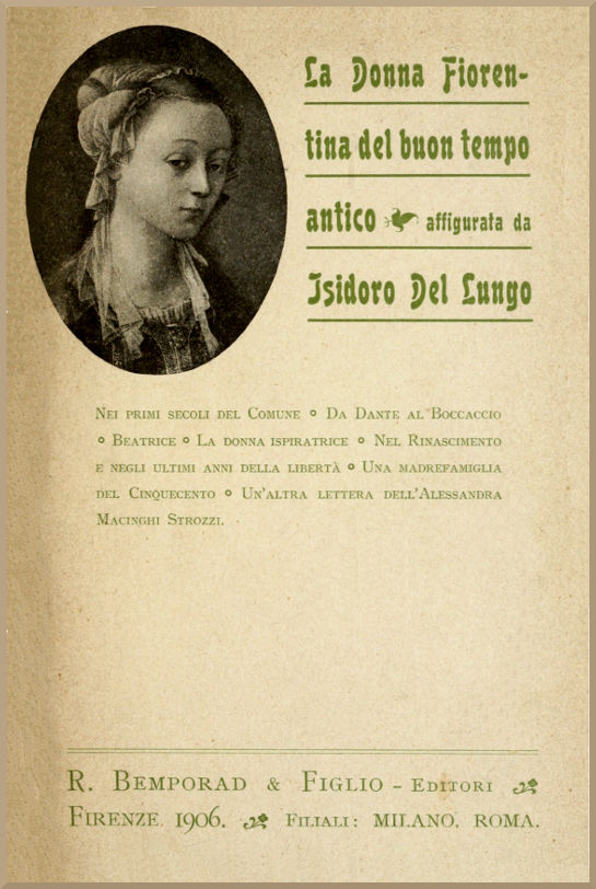 La donna fiorentina del buon tempo antico La donna fiorentina del buon tempo antico