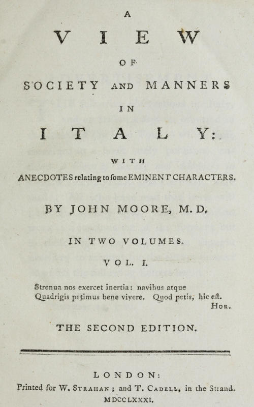 A View of Society and Manners in Italy, Volume 1 (of 2)
With Anecdotes Relating to some Eminent Characters