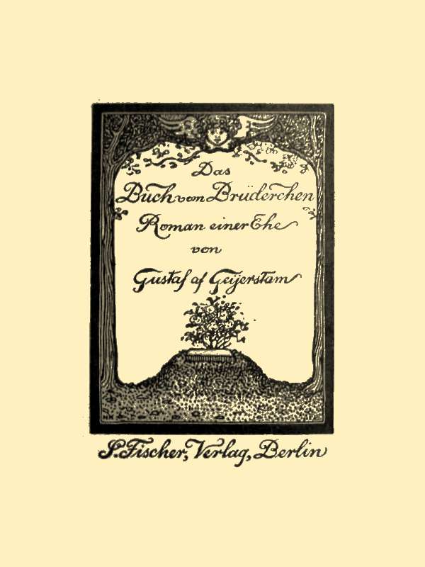 Das Buch vom Brüderchen: Roman einer Ehe Das Buch vom Brüderchen: Roman einer Ehe
