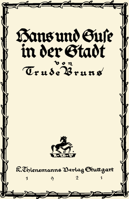 Hans und Suse in der Stadt Hans und Suse in der Stadt