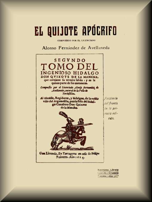 El Quijote apócrifo El Quijote apócrifo