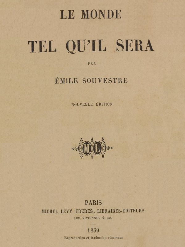 Le monde tel qu'il sera Le monde tel qu'il sera