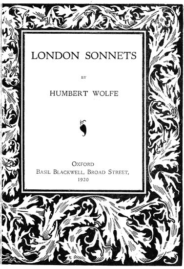 London Sonnets London Sonnets