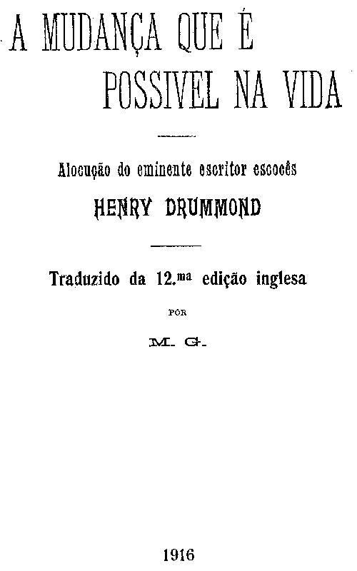 A mudança que é possivel na vida