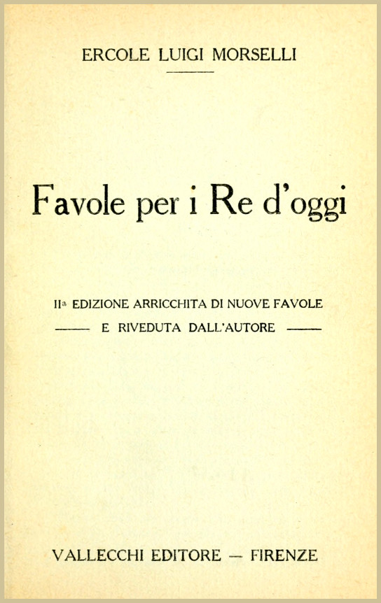 Favole per i Re d'oggi Favole per i Re d'oggi