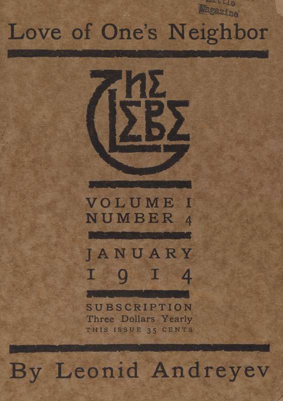 The Glebe 1914/01 (Vol. 1, No. 4): Love of One's Neighbor The Glebe 1914/01 (Vol. 1, No. 4): Love of One's Neighbor