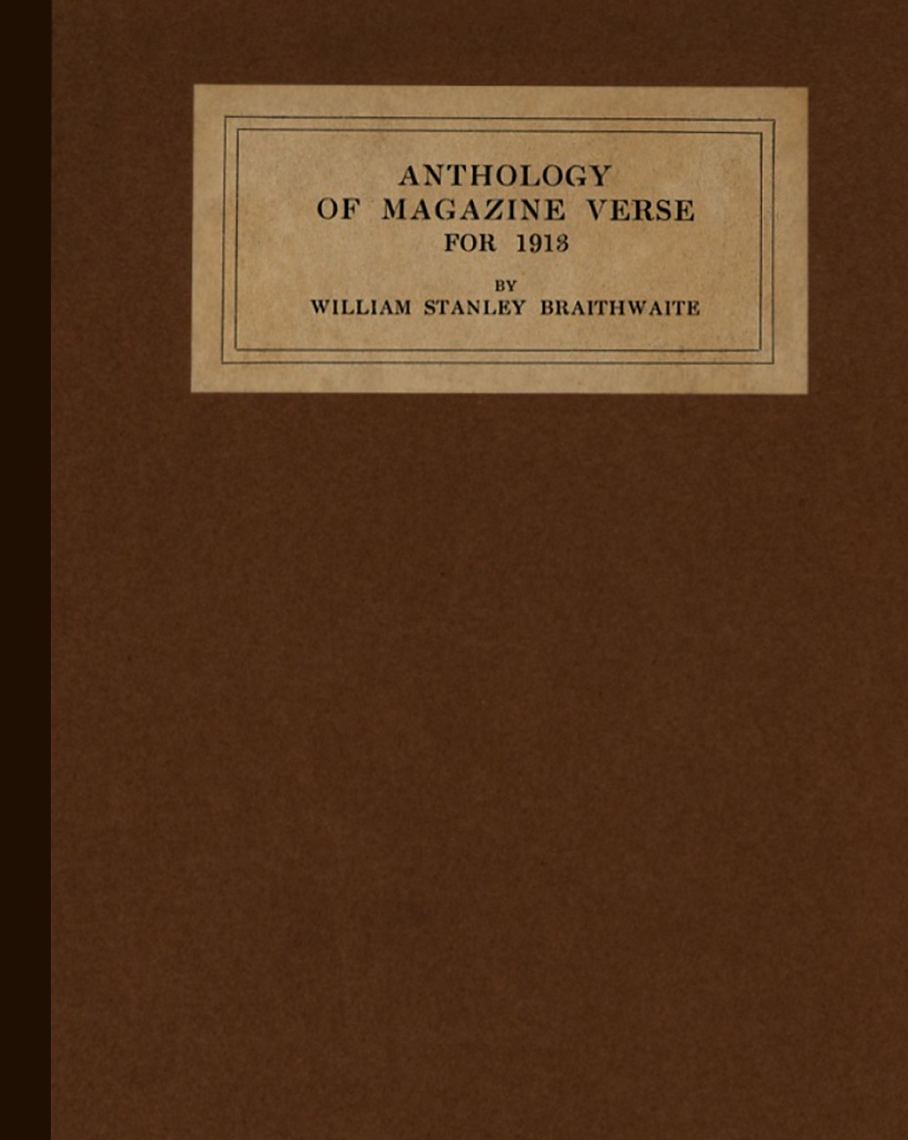 Anthology of Magazine Verse for 1913