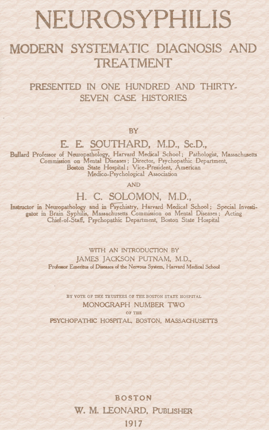 Neurosyphilis