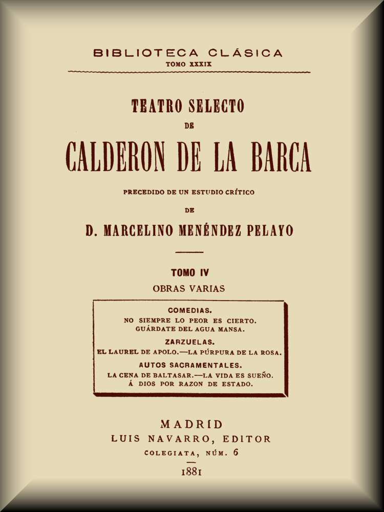 Teatro selecto, tomo 4 de 4