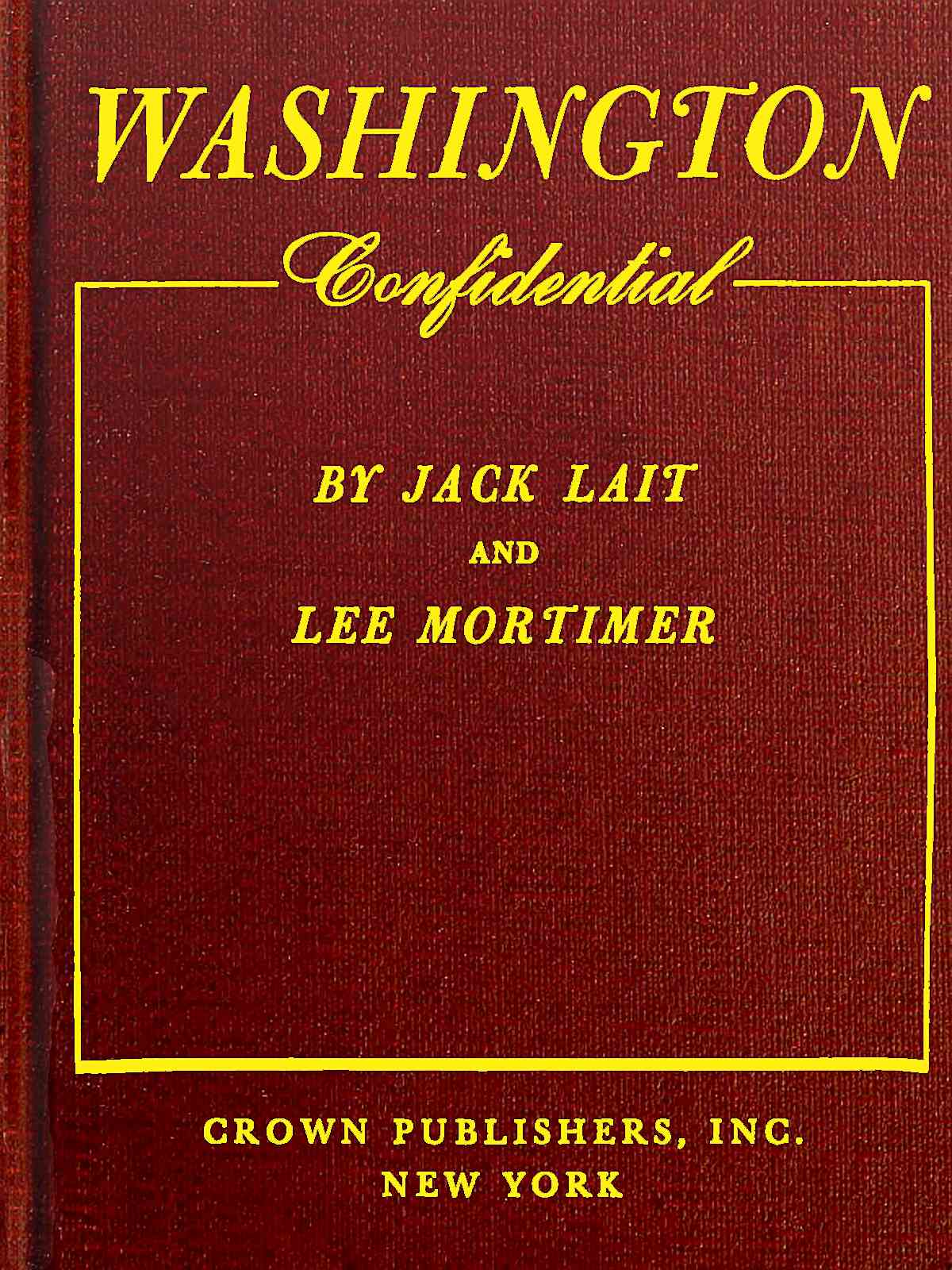 Washington Confidential Washington Confidential