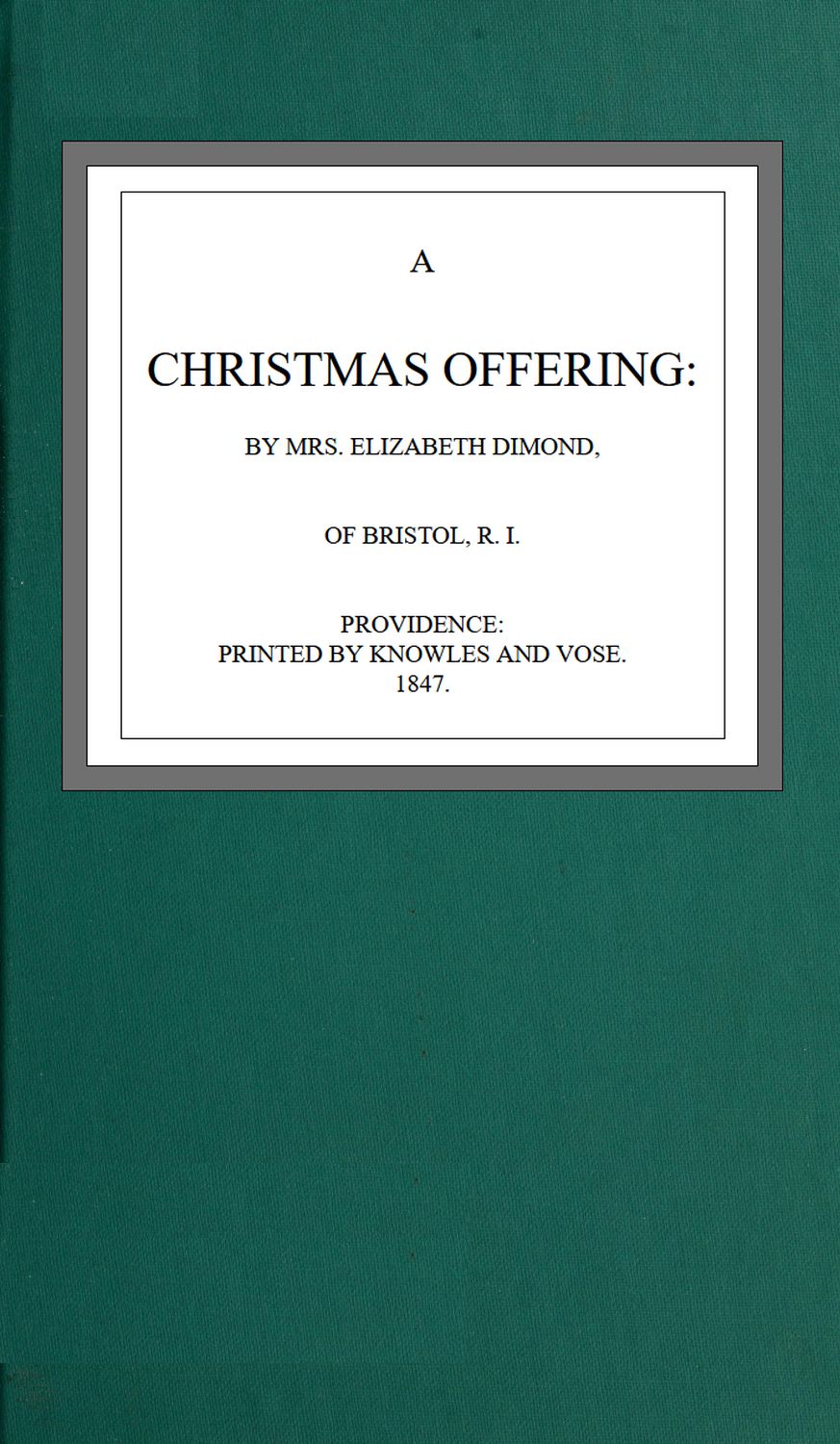 Christmas offering Christmas offering
