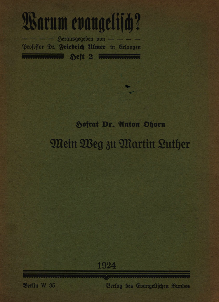 Mein Weg zu Martin Luther Mein Weg zu Martin Luther