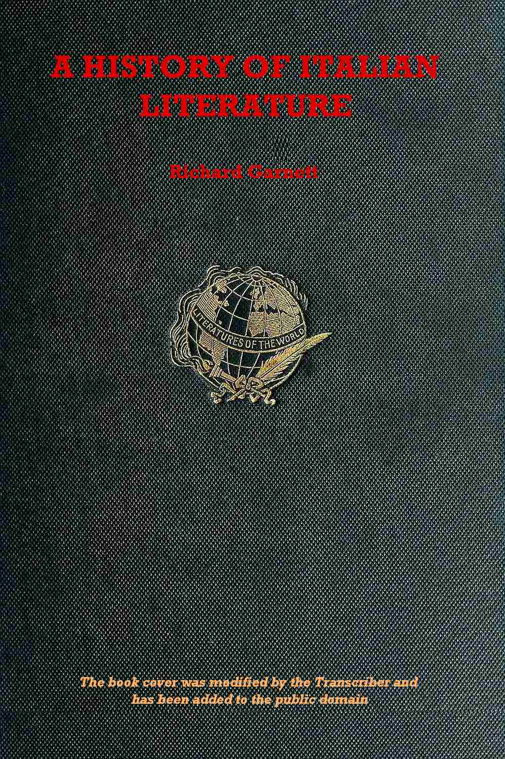 A history of Italian literature A history of Italian literature