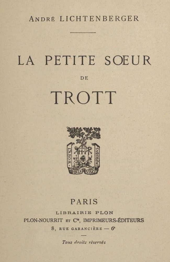 La petite sœur de Trott La petite sœur de Trott