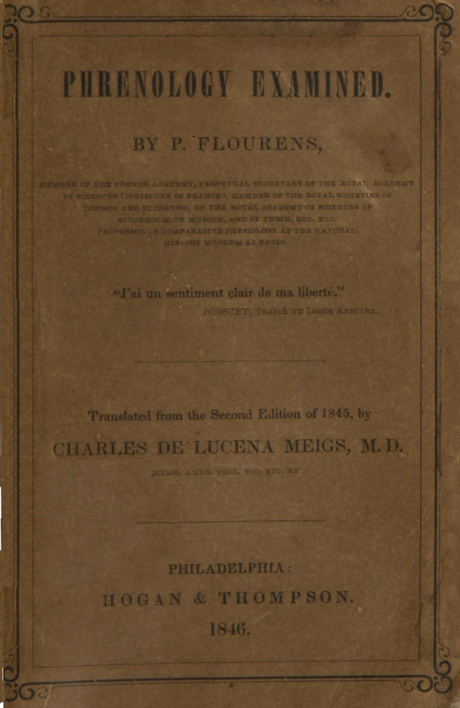 Phrenology Examined Phrenology Examined