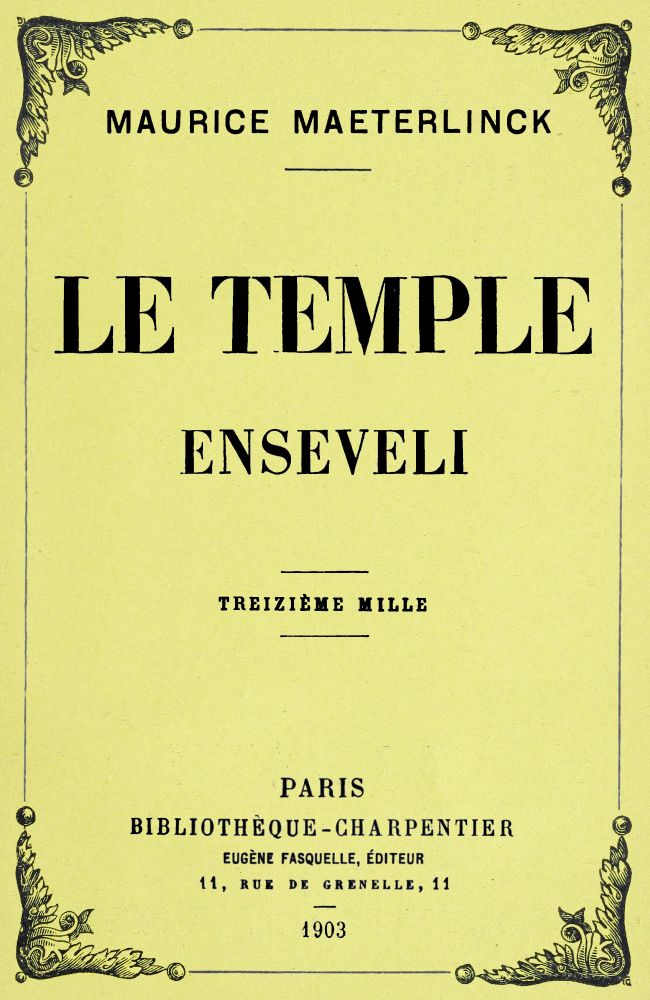 Le temple enseveli Le temple enseveli