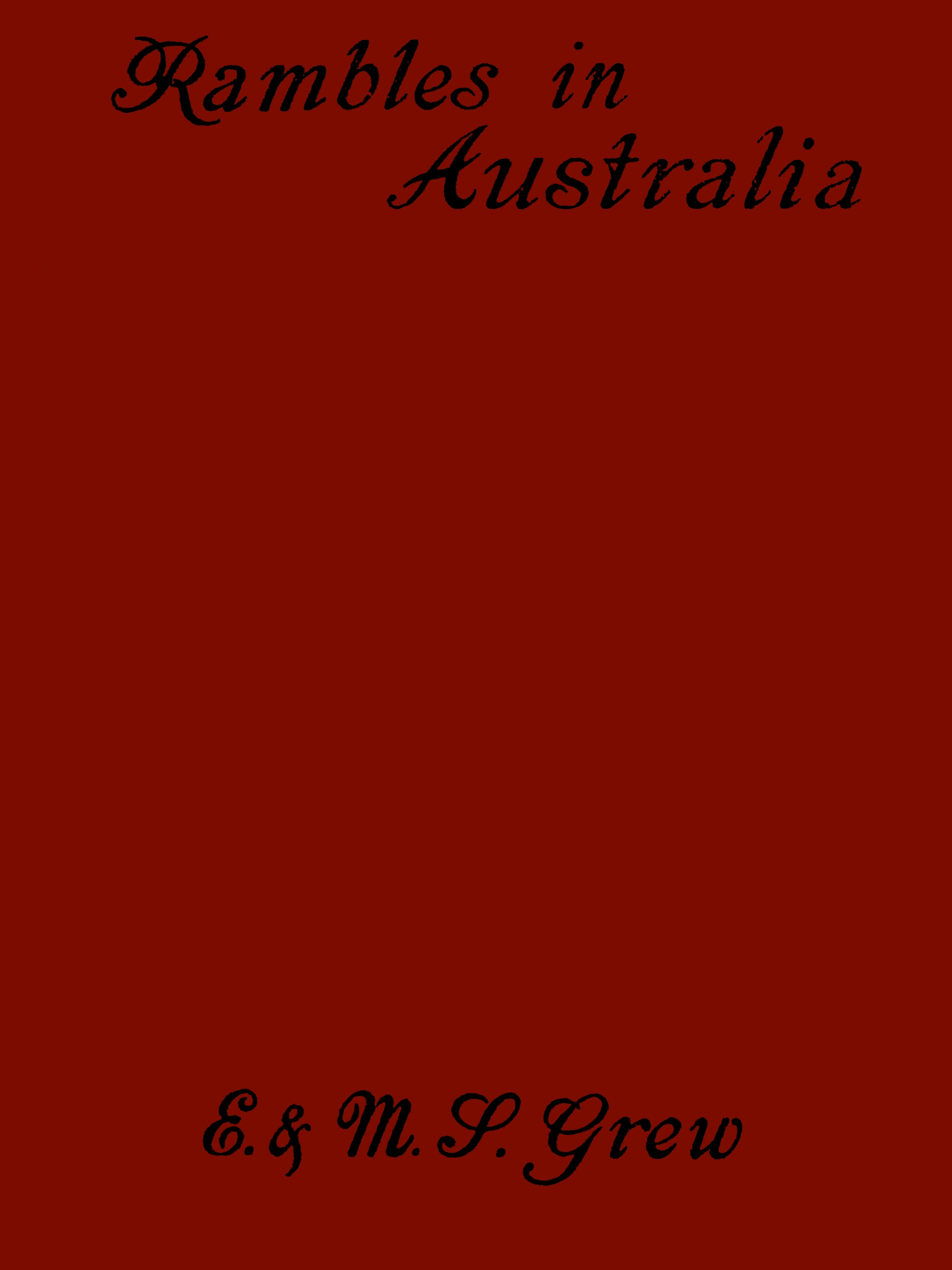 Rambles in Australia