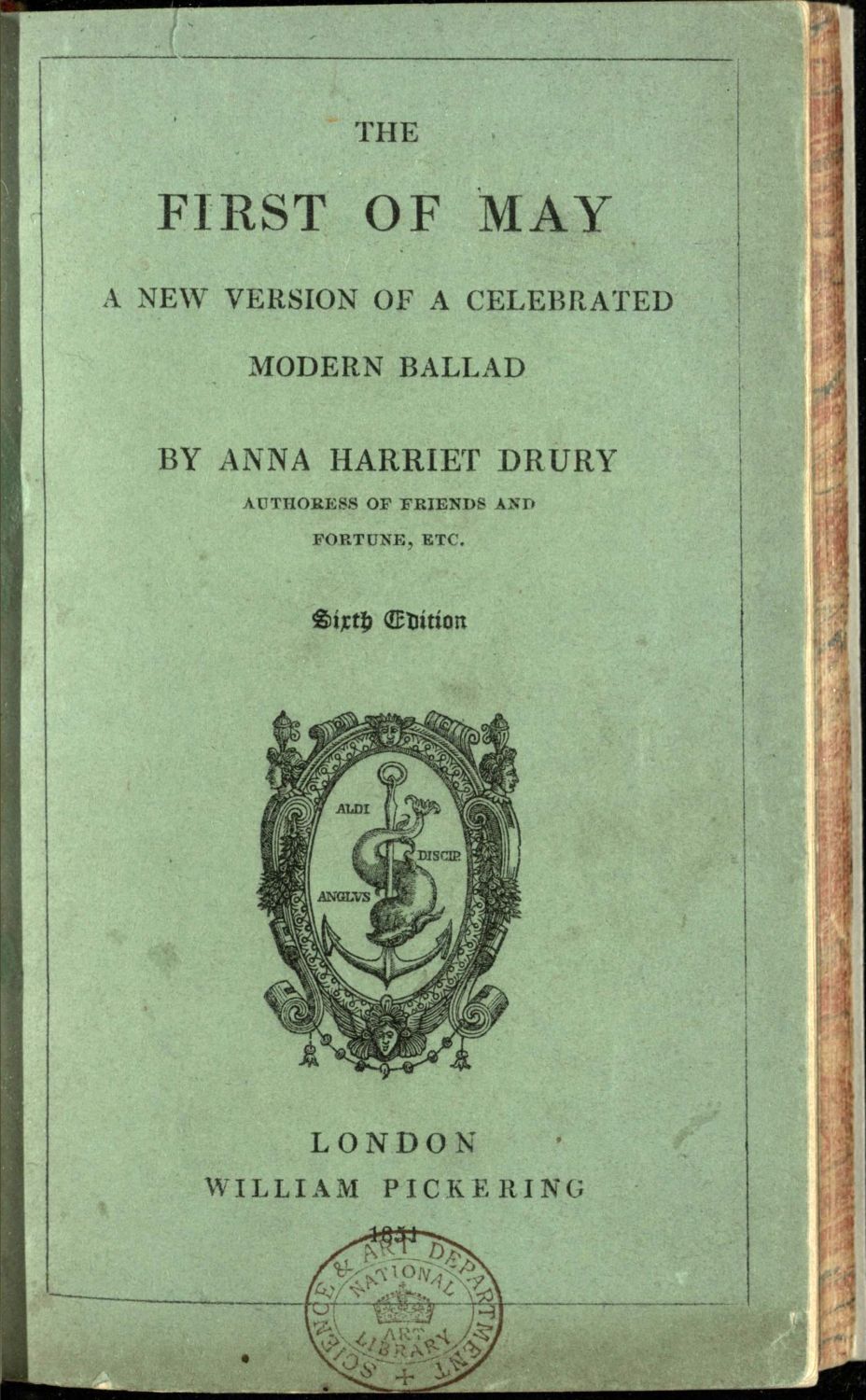 The first of May: a new version of a celebrated modern ballad sixth edition The first of May: a new version of a celebrated modern ballad sixth edition