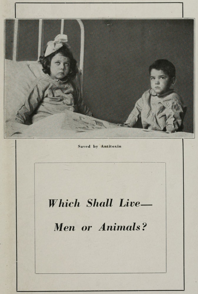 Which Shall Live—Men or Animals? Which Shall Live—Men or Animals?