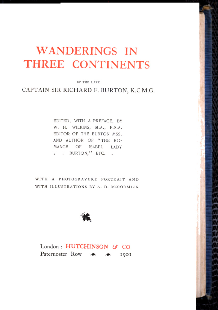 Wanderings in Three Continents Wanderings in Three Continents